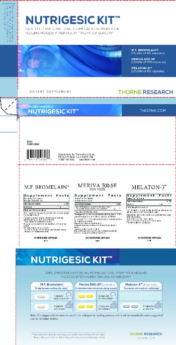 Thorne Research Nutrigesic Kit M.F. Bromelain - supplement