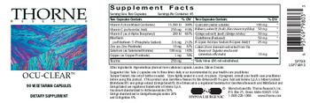 Thorne Research Ocu-Clear - supplement