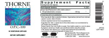 Thorne Research O.P.C.-100 - supplement