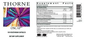 Thorne Research Oscap - supplement
