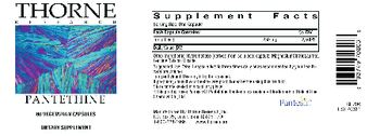 Thorne Research Pantethine - supplement