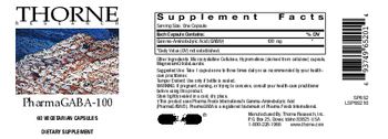 Thorne Research PharmaGABA-100 - supplement
