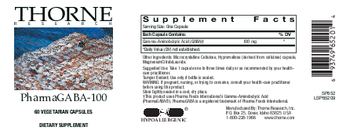 Thorne Research PharmaGABA-100 - supplement