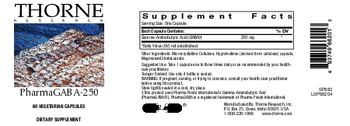 Thorne Research PharmaGABA-250 - supplement