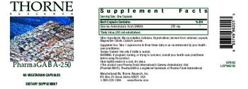 Thorne Research PharmaGABA-250 - supplement
