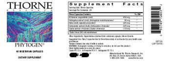 Thorne Research Phytogen - supplement