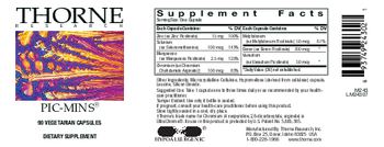 Thorne Research Pic-Mins - supplement