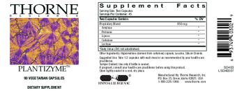 Thorne Research Plantizyme - supplement