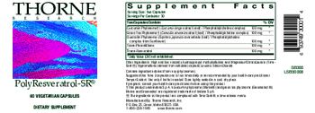 Thorne Research PolyResveratrol-SR - supplement