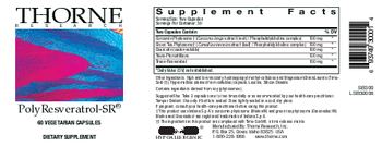 Thorne Research PolyResveratrol-SR - supplement