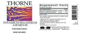 Thorne Research Potassium-Magnesium Aspartate - supplement