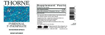 Thorne Research Pyridoxal 5'-Phosphate - supplement