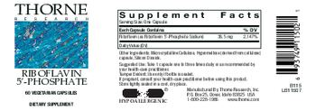 Thorne Research Riboflavin 5'-Phosphate - supplement