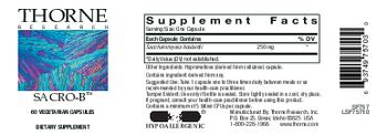 Thorne Research Sacro-B - supplement