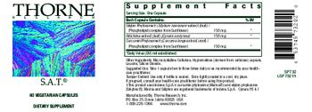 Thorne Research S.A.T. - supplement