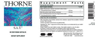 Thorne Research S.A.T. - supplement