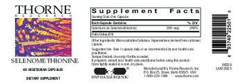 Thorne Research Selenomethionine - supplement