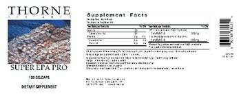Thorne Research Super EPA Pro - supplement