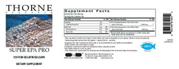 Thorne Research Super EPA Pro - supplement