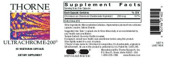Thorne Research Ultrachrome-200 - supplement