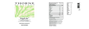 Thorne Research VegaLite Vanilla Flavored - supplement