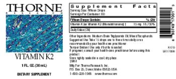 Thorne Research Vitamin K2 - supplement