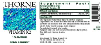 Thorne Research Vitamin K2 - supplement