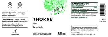 Thorne Rhodiola - supplement