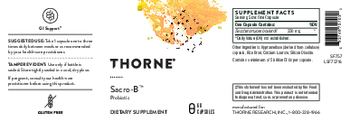 Thorne Sacro-B - supplement