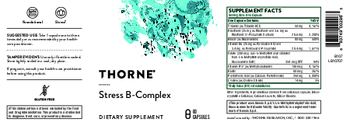 Thorne Stress B-Complex - supplement