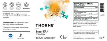 Thorne Super EPA - supplement