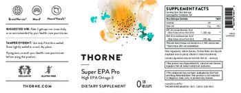Thorne Super EPA Pro - supplement