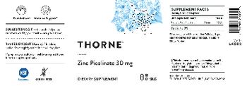 Thorne Zinc Picolinate 30 mg - supplement