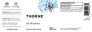Thorne Zinc Picolinate - supplement