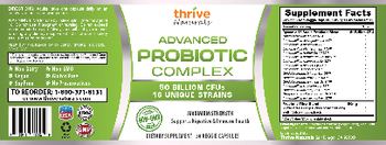 Thrive Naturals Advanced Probiotic Complex - supplement
