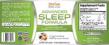 Thrive Naturals Advanced Sleep Formula - supplement