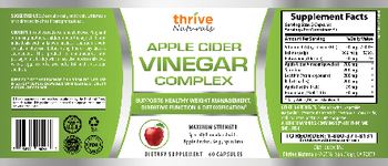 Thrive Naturals Apple Cider Vinegar Complex - supplement