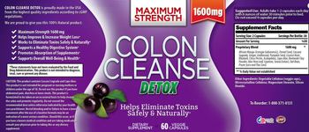 Thrive Naturals Colon Cleanse Detox - supplement