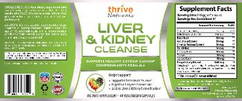 Thrive Naturals Liver & Kidney Cleanse - supplement