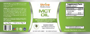 Thrive Naturals MCT Oil - supplement