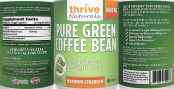 Thrive Naturals Pure Green Coffee Bean - supplement