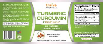 Thrive Naturals Turmeric Curcumin - supplement