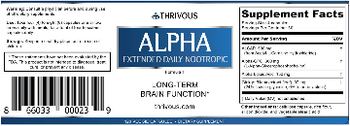 Thrivous Alpha - supplement