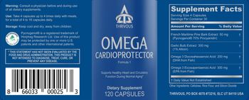 Thrivous Omega Cardioprotector - supplement