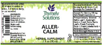 Thymely Solutions Aller-Calm - herbal supplement