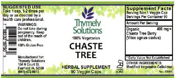 Thymely Solutions Chaste Tree - herbal supplement