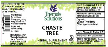 Thymely Solutions Chaste Tree - herbal supplement