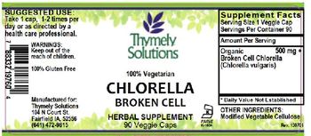 Thymely Solutions Chlorella - herbal supplement