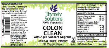 Thymely Solutions Colon Clean - herbal supplement
