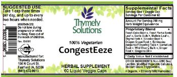 Thymely Solutions CongestEeze - herbal supplement